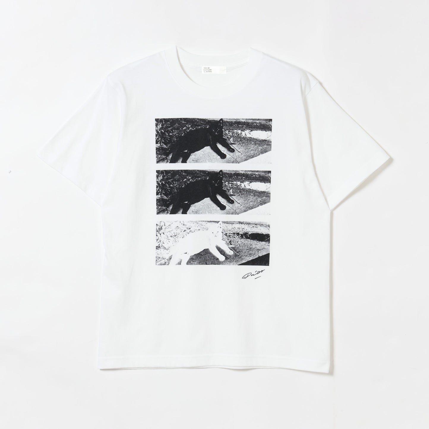 Daido Moriyama x BEAMS Japan T-shirt - Shinjuku Cat (White)