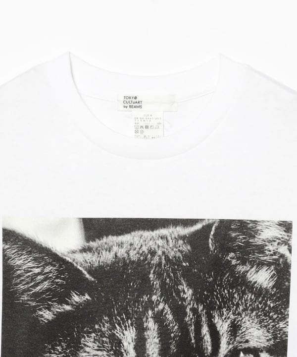 Beams Japan x Daido Moriyama Cat T-shirt - White
