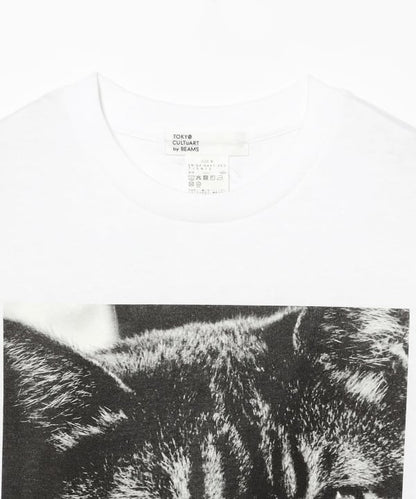 Beams Japan x Daido Moriyama Cat T-shirt - White