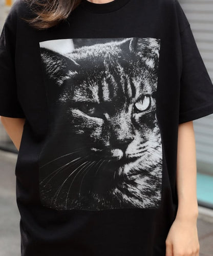 Beams Japan x Daido Moriyama Cat T-shirt - Black