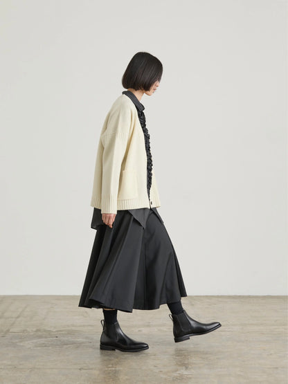 Nicholson & Nicholson Jane Wool Knitted Cardigan - Off-white