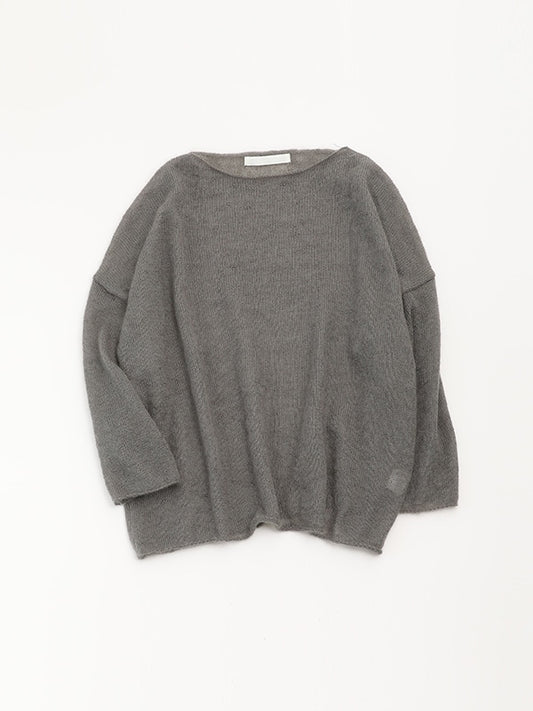evam eva Silk/Mohair Pullover - Otter Gray