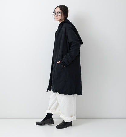 Veritecoeur Buttonless Cotton Linen Coat - Sumikuro