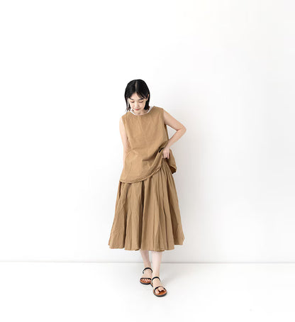 Veritecoeur Cotton Skirt - Brown