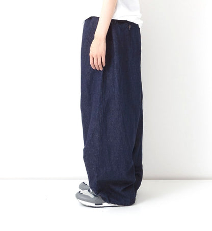 Veritecoeur Limited Version- Denim Tuck Pants- TWO Colors: One Wash & Stone Wash