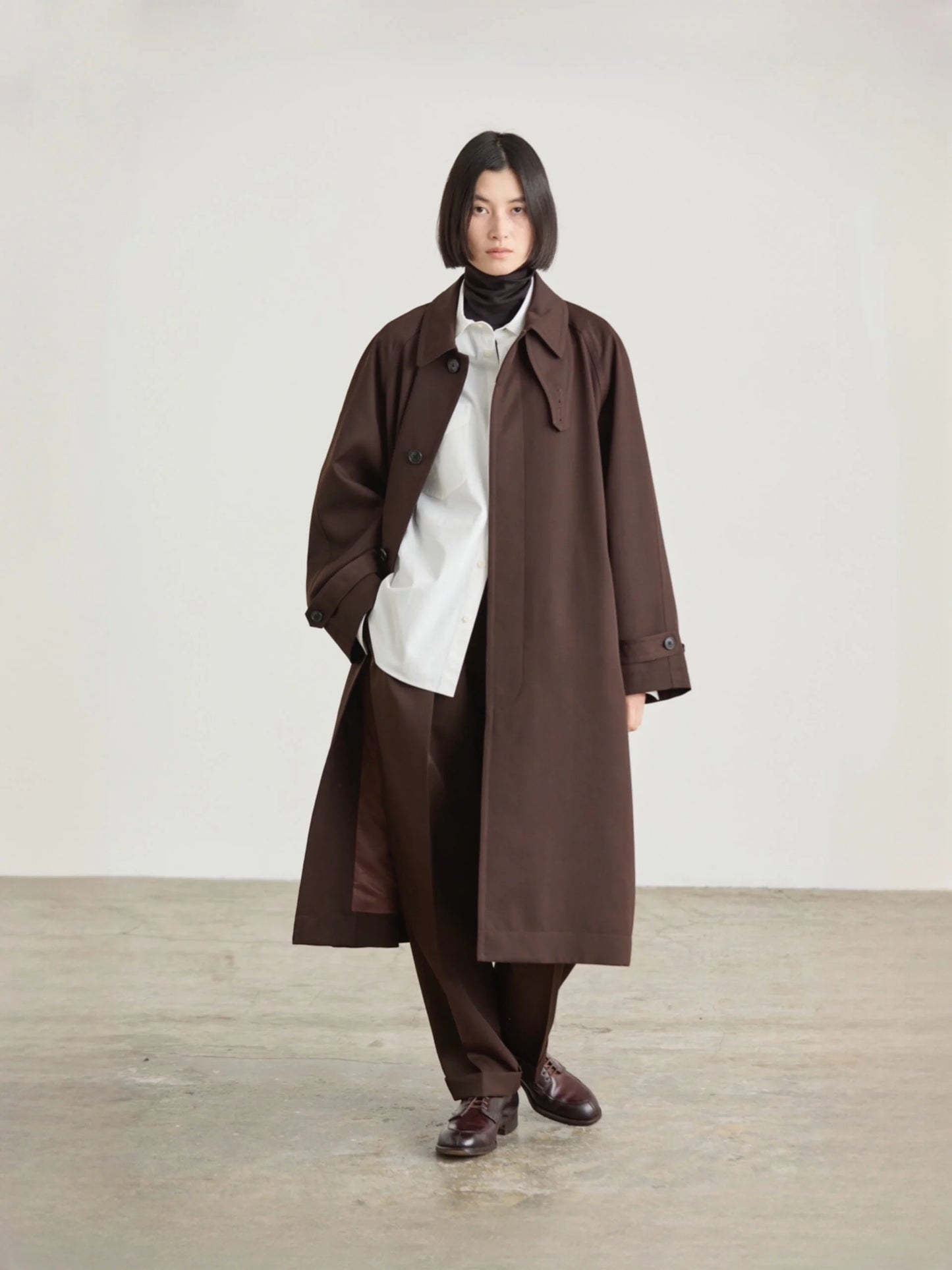Nicholson & Nicholson Figaro Wool Coat - Brown