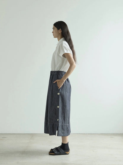 Nicholson & Nicholson Ship Denim Skirt - Indigo