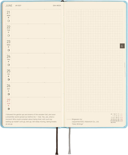 Hobonichi Techo 2027 Planner English Version - Sea Glass