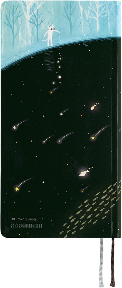 Hobonichi Techo 2027 Planner Hiroko Kubota English Version: Meteor Shower in the Light Blue Forest
