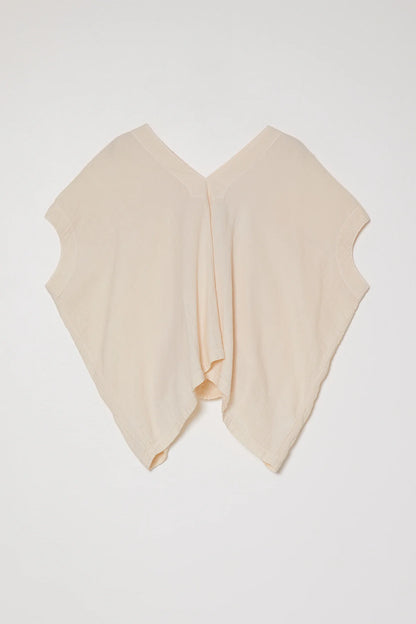 Atelier Delphine Celeste Crinkle Cotton Top - Kinari (Off-white)