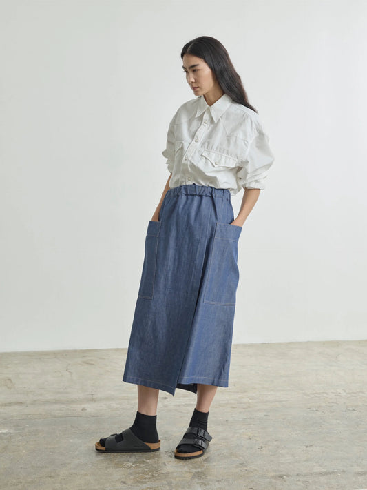 Nicholson & Nicholson Heart Denim Skirt - Blue