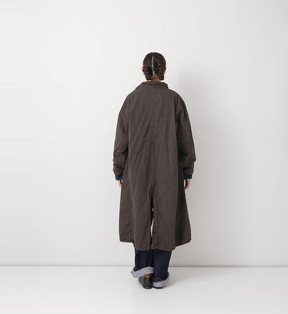 Veritecoeur Garment Dyed Coat - Dark Brown