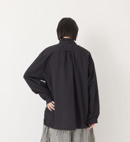 Veritecoeur Gathered Frill Shirt-2878 A