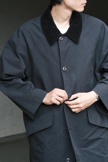 7115 by Szeki Unisex Mid-Length Duster - Navy