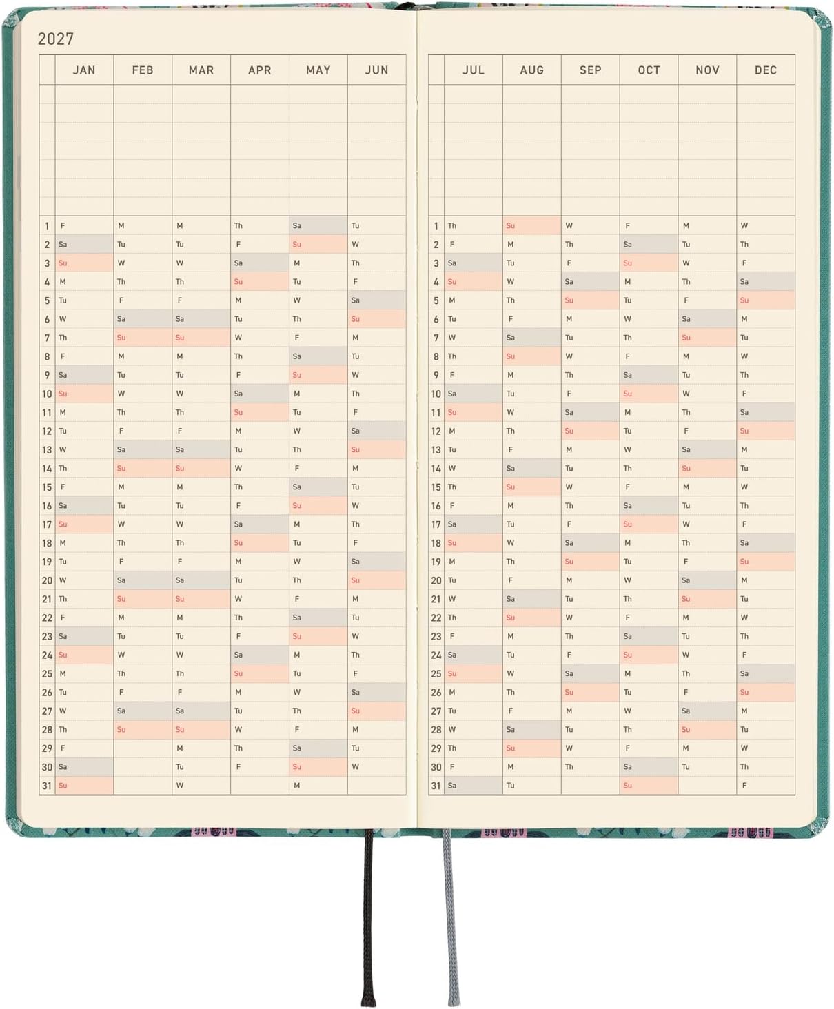 Hobonichi Techo 2027 Planner Yumi Kitagishi English Version - White Cat
