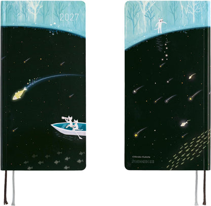 Hobonichi Techo 2027 Planner Hiroko Kubota English Version: Meteor Shower in the Light Blue Forest
