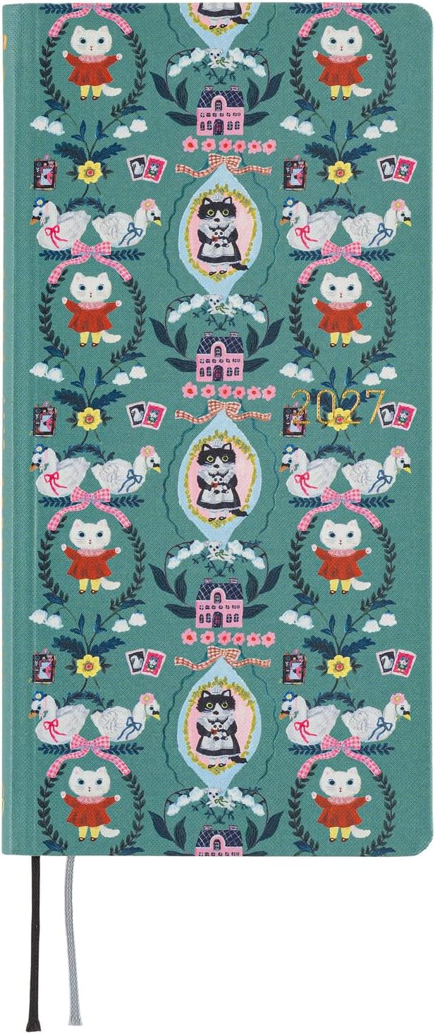 Hobonichi Techo 2027 Planner Yumi Kitagishi English Version - White Cat