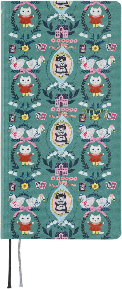 Hobonichi Techo 2027 Planner Yumi Kitagishi English Version - White Cat