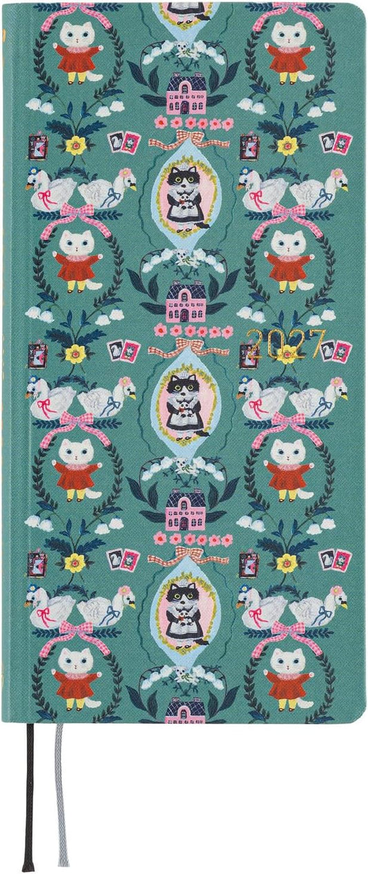 Hobonichi Techo 2027 Planner Yumi Kitagishi English Version - White Cat