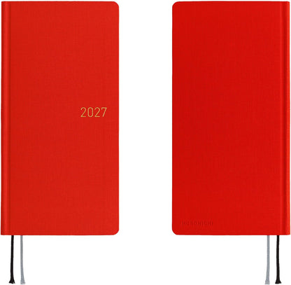 Hobonichi Techo 2027 Planner English Version - Poppy Red