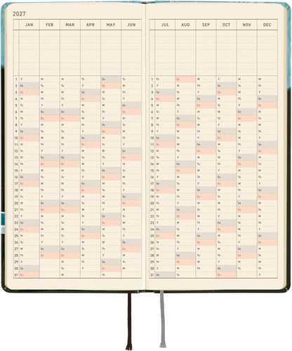 Hobonichi Techo 2027 Planner Hiroko Kubota English Version: Meteor Shower in the Light Blue Forest