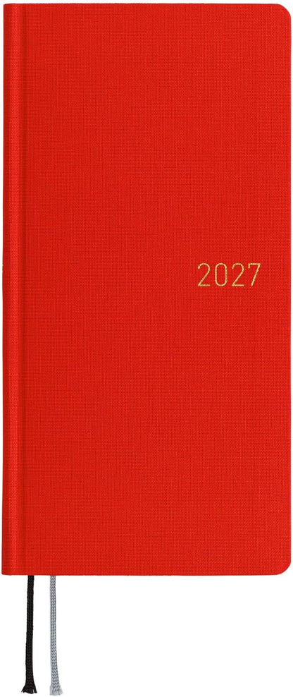 Hobonichi Techo 2027 Planner English Version - Poppy Red