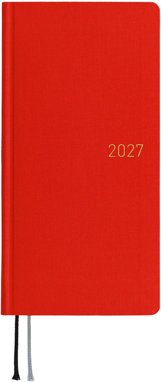Hobonichi Techo 2027 Planner English Version - Poppy Red