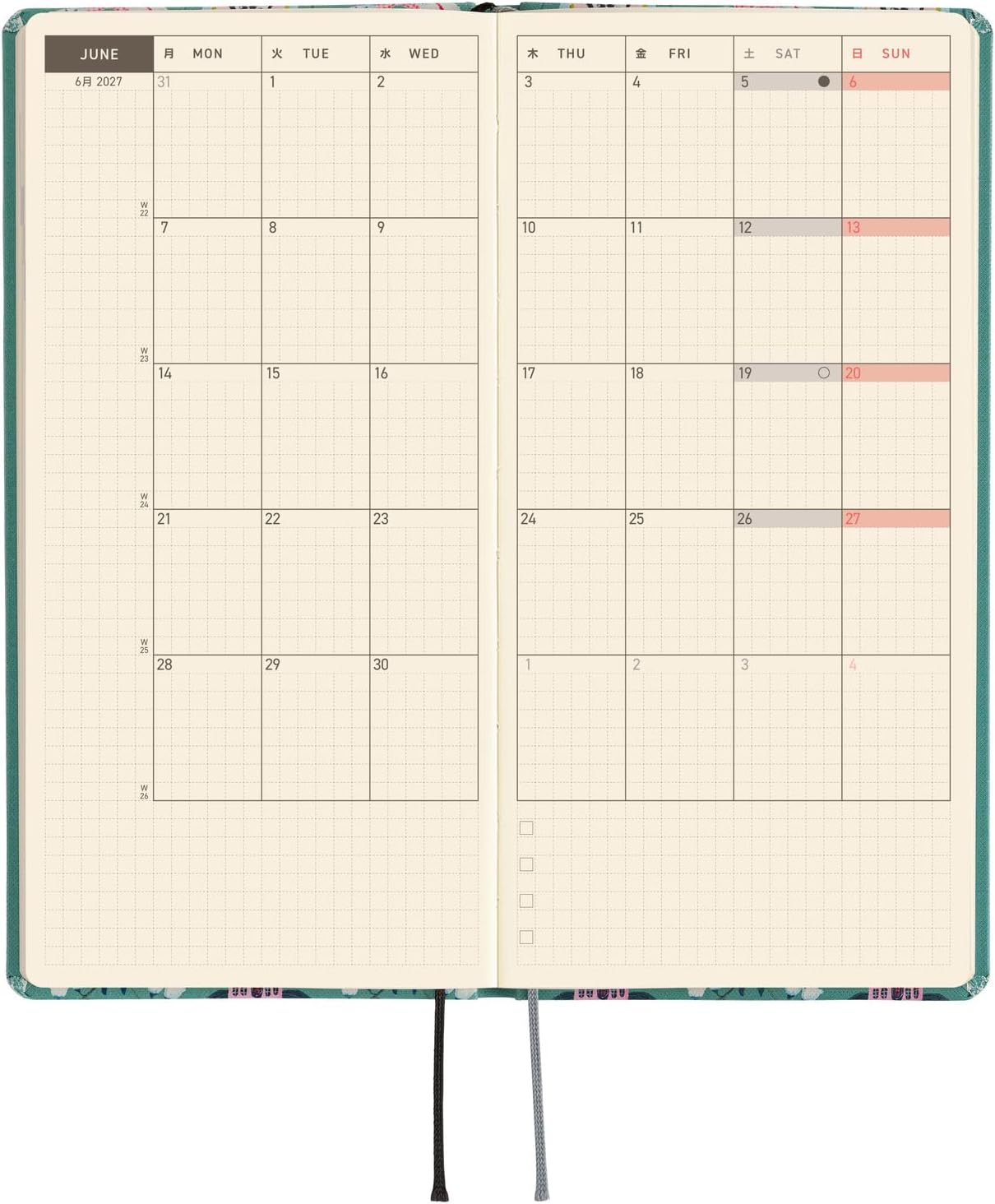 Hobonichi Techo 2027 Planner Yumi Kitagishi English Version - White Cat