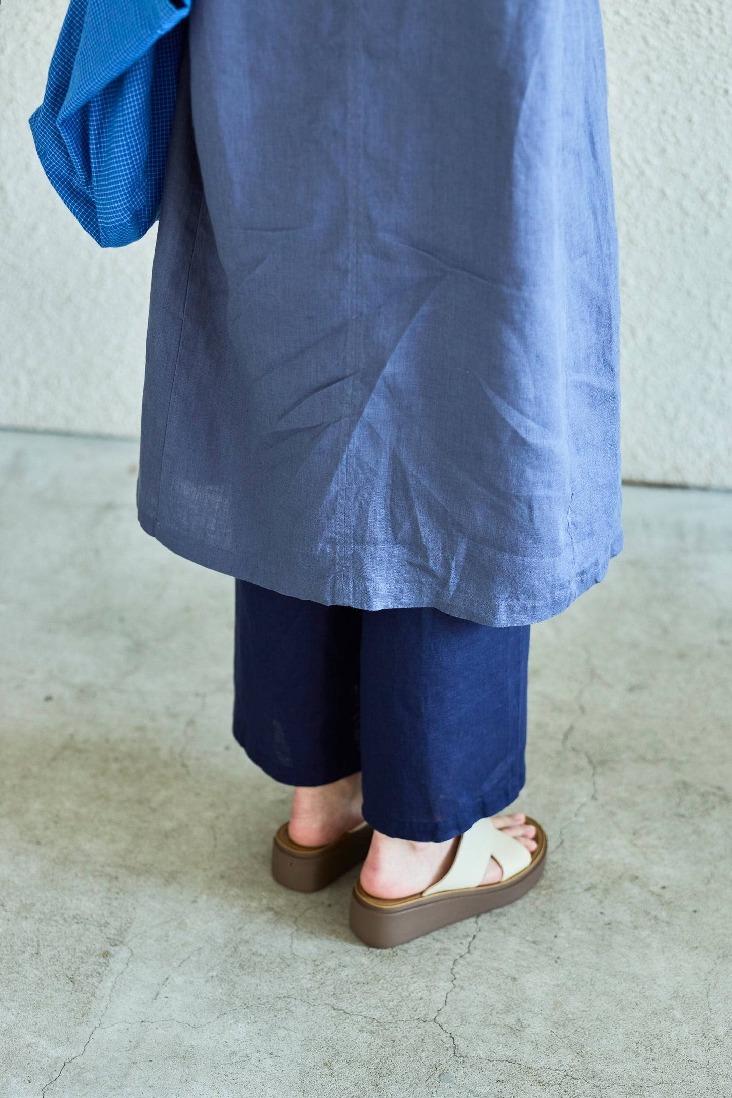 Fog Linen Work Pettipants Blue Indigo