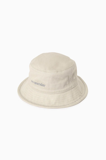 And Wander Cotton Twill Bucket Hat - Off-white