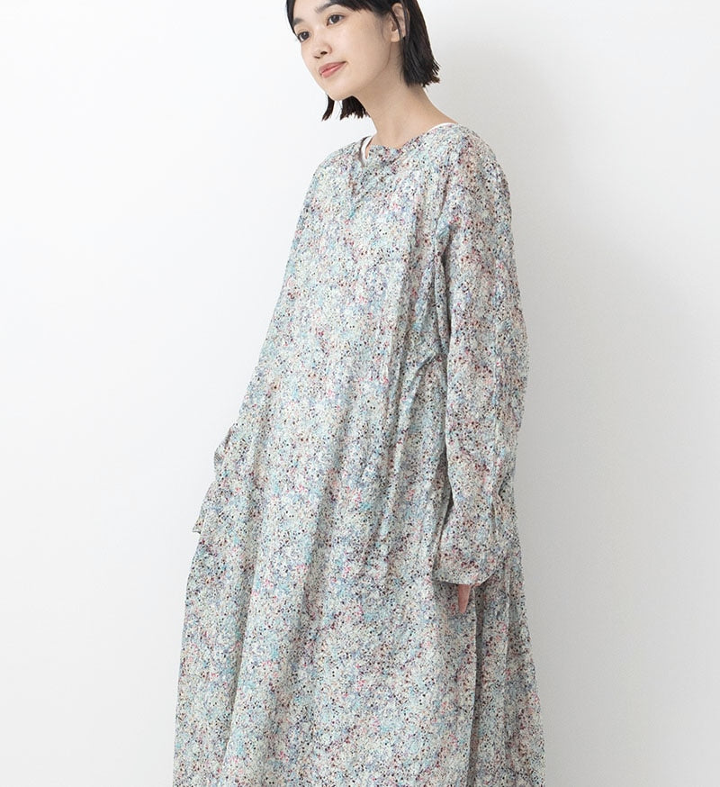 Veritecoeur Liberty Print Dress - Blue Print (VC-2642)