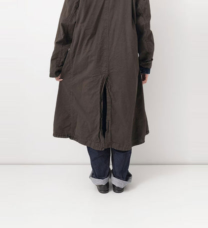 Veritecoeur Garment Dyed Coat - Dark Brown