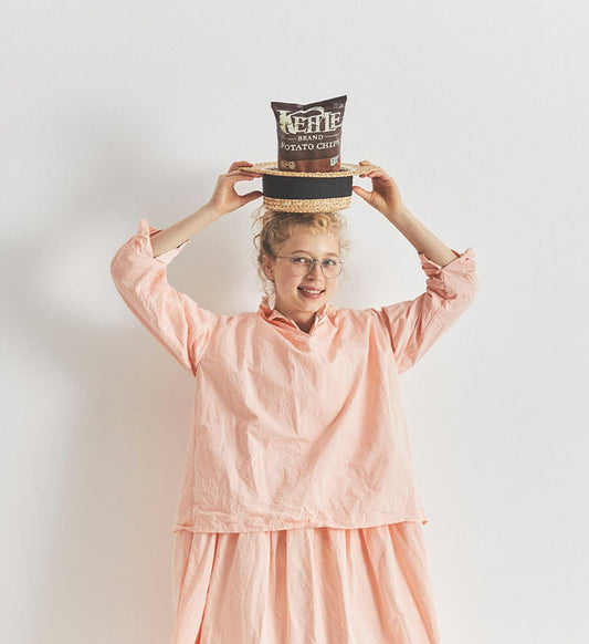 [Arriving Next Monday] Veritecoeur Blouse - Salmon Pink (One Size Fits All)