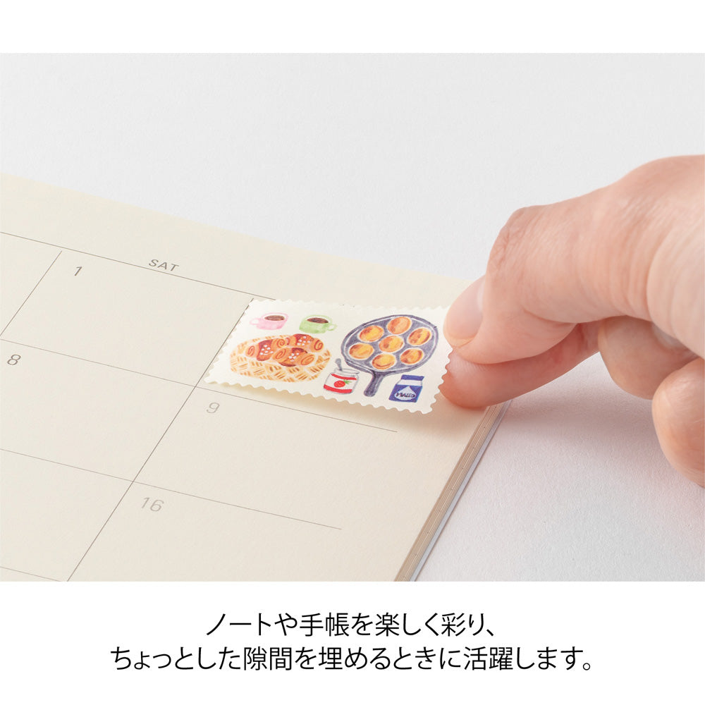 Midori Yuru Log Roll Sticker - Stamps
