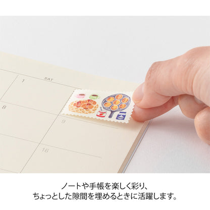 Midori Yuru Log Roll Sticker - Stamps