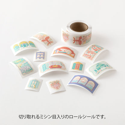 Midori Yuru Log Roll Sticker - Window Views
