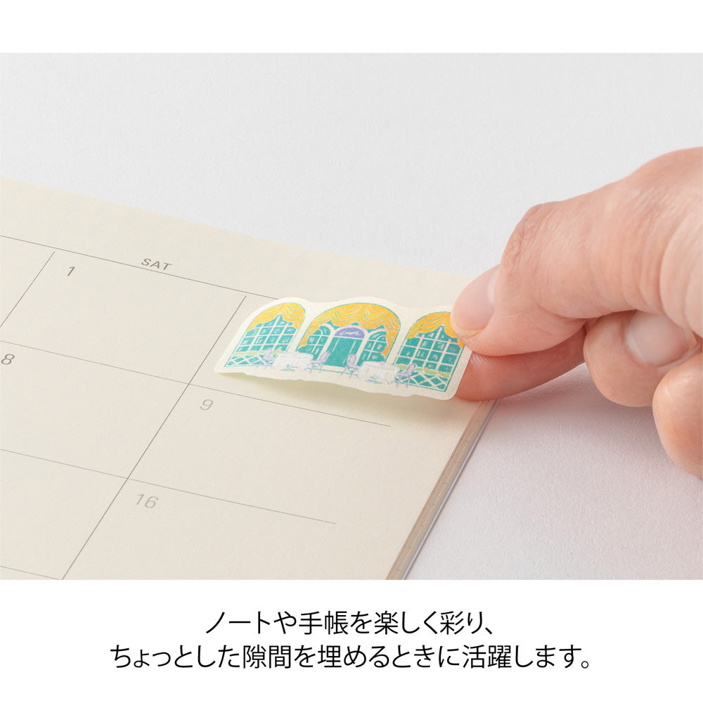 Midori Yuru Log Roll Sticker - Window Views