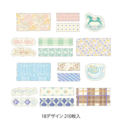 Midori Yuru Log Roll Sticker - Antique