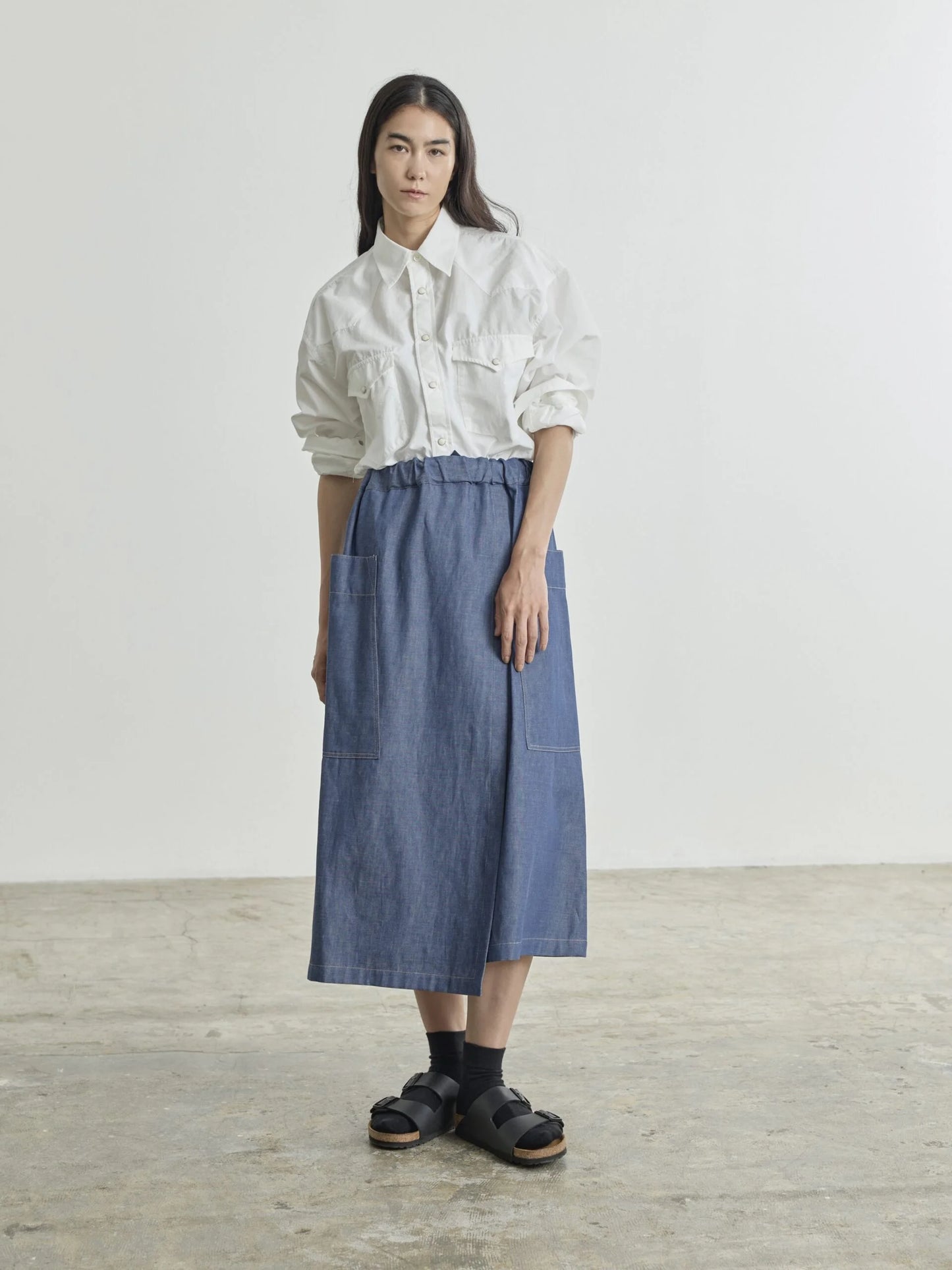 Nicholson & Nicholson Heart Denim Skirt - Blue