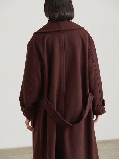 Nicholson & Nicholson Morris Wool Coat - Brown