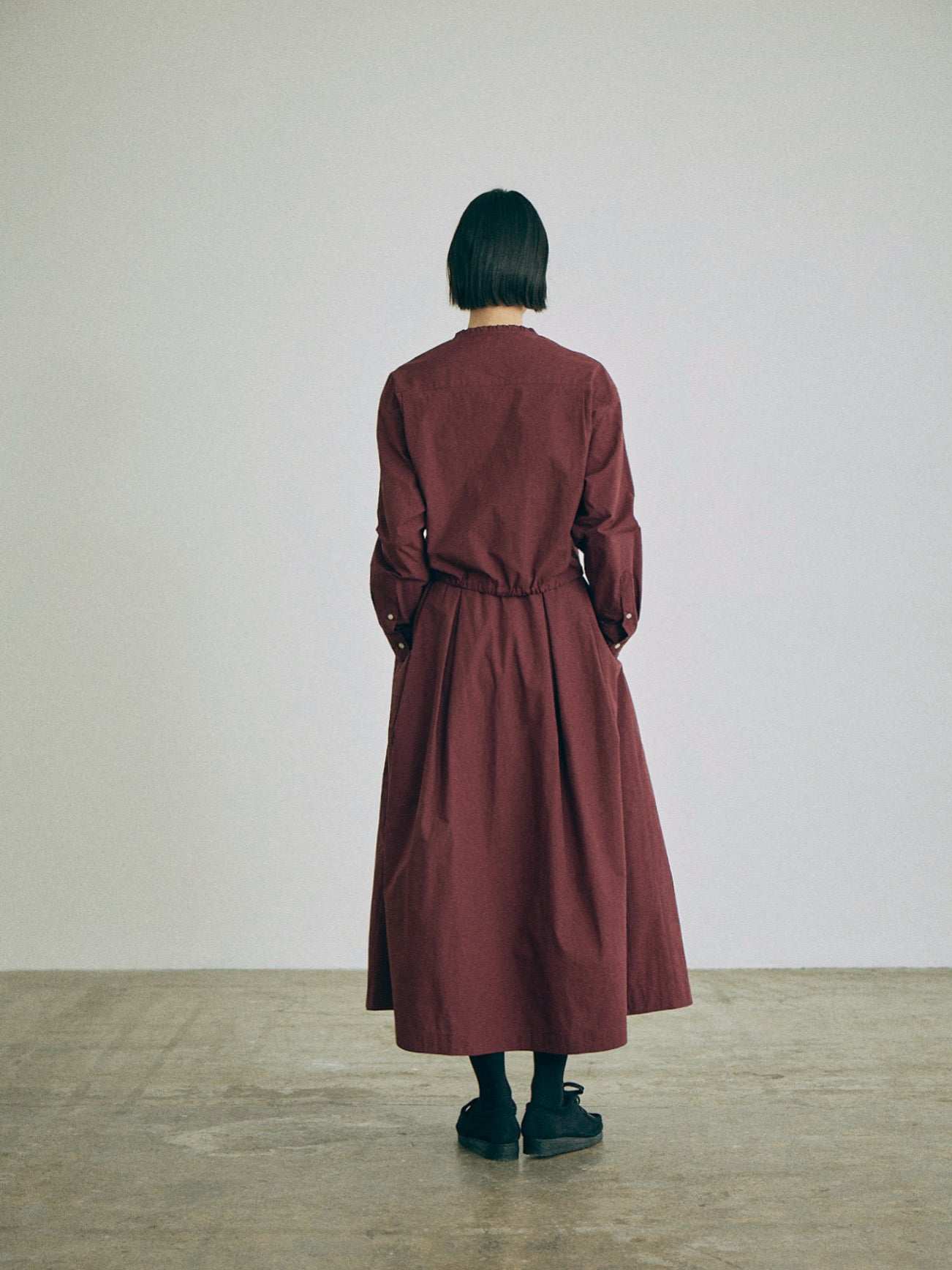 Nicholson & Nicholson Pearl Washed Cotton Blouse - Wine