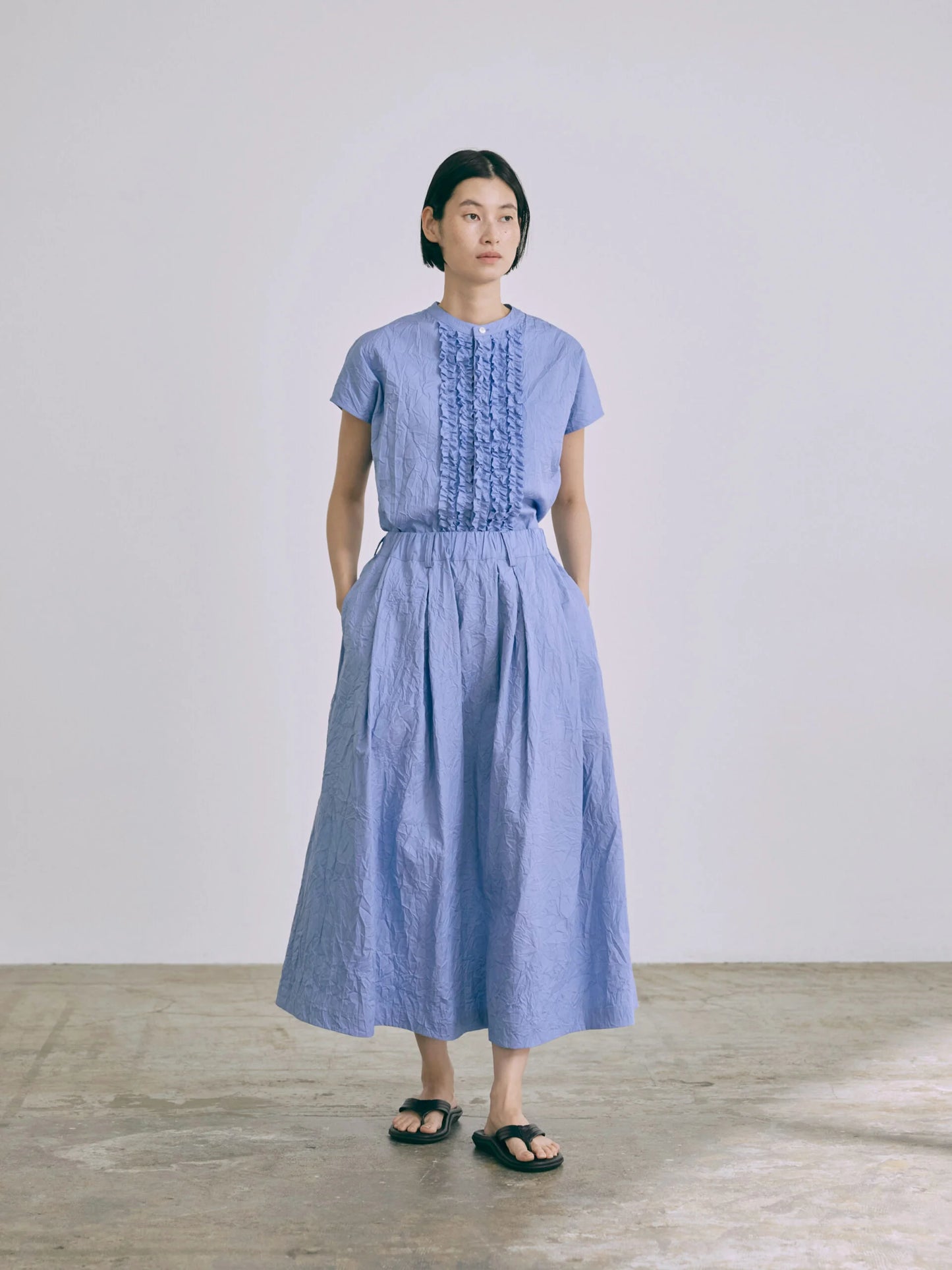 [Arriving Soon] Nicholson & Nicholson Mira-CC Skirt - Sax Blue