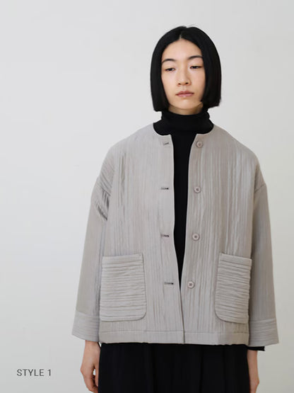 evam eva Quilting Jacket - Black