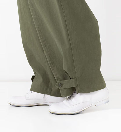 Veritecoeur Peach Skin Cargo Pants - Khaki