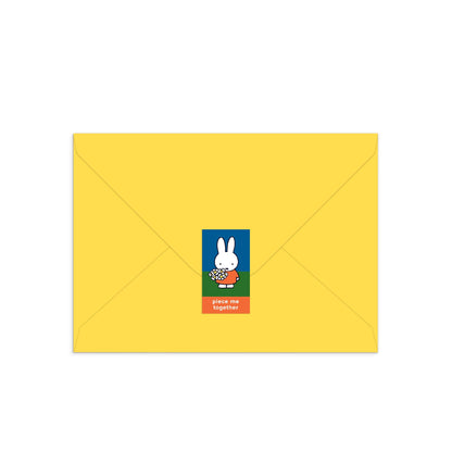 Miffy with Flowers Greeting Card Puzzle