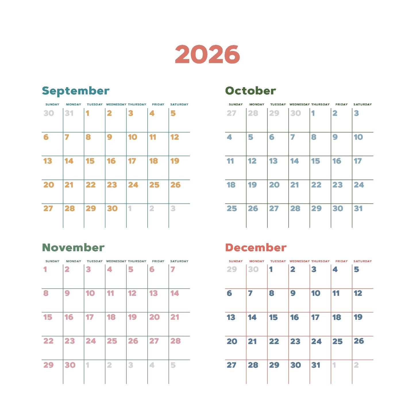 Catffirmations 2027 Wall Calendar