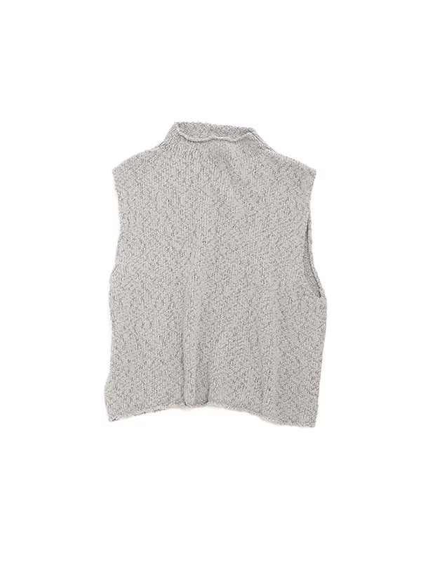 evam eva Cotton Slub Vest - Grege