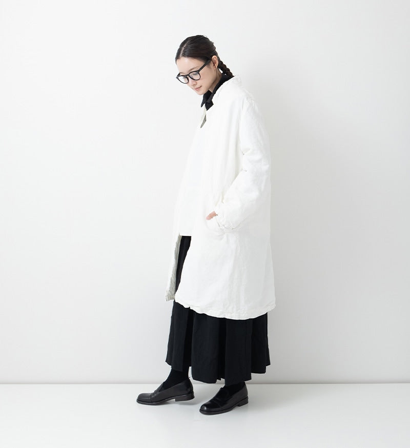 [40% off] Veritecoeur Buttonless Cotton Linen Coat - Hakua