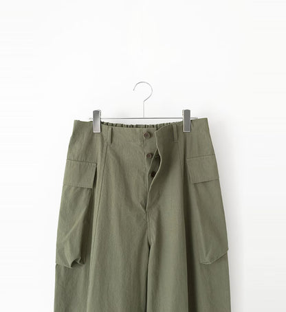 Veritecoeur Peach Skin Cargo Pants - Khaki