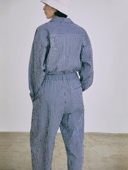 [Arriving Soon] Nicholson & Nicholson Rito-CC Pants - Navy Stripe